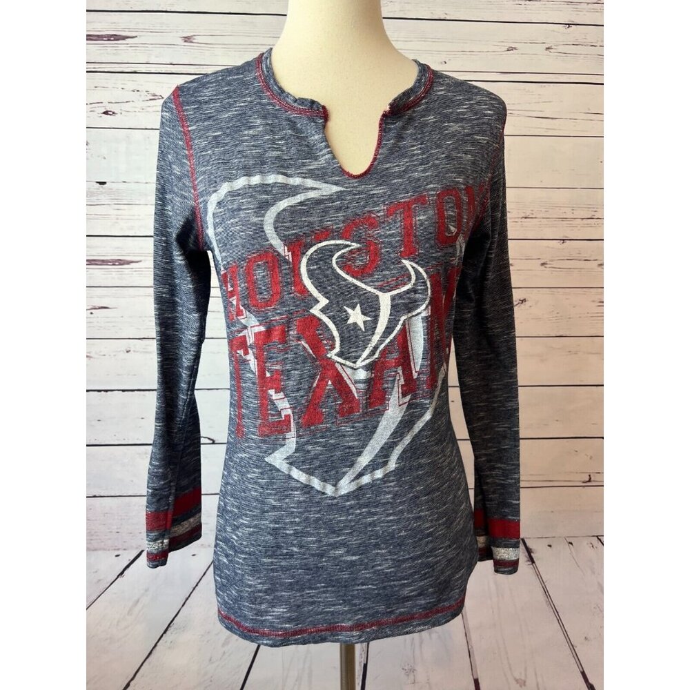 Majestic Houston Texans NFL Football Womens Shirt Medium Long sleeve